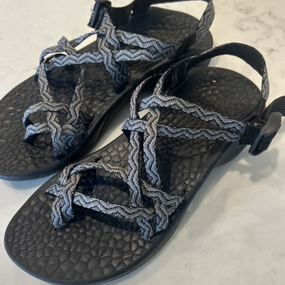 Chaco Black and Gray Women Sandals